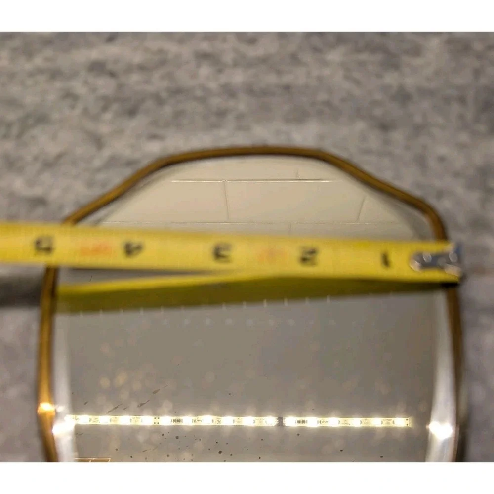 Vintage Mirror and‎ Brush Set Vanity Set Gold Tone Floral Design
